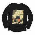 Vintage Japanese Cat Book Lovers Librarian Cat Dad Teacher Youth Long Sleeve Tee Vintage Japanese Cat Book Lovers Librarian Cat Dad Teacher Youth Long Sleeve Tee