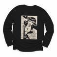 Vintage Vampire Bat Vampire Pin Up Girl Horror Comic Book Youth Long Sleeve Tee Vintage Vampire Bat Vampire Pin Up Girl Horror Comic Book Youth Long Sleeve Tee
