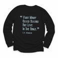 Visit Many Good Books But Live In The Bible Spurgeon Quote Youth Long Sleeve Tee Visit Many Good Books But Live In The Bible Spurgeon Quote Youth Long Sleeve Tee