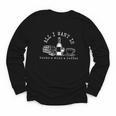 I Want Books Wine Coffee Youth Long Sleeve Tee