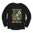 Weird Teachers Build Character Frog Reading Book Librarian Youth Long Sleeve Tee