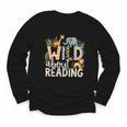 Wild About Reading Animals And Book Lovers Youth Long Sleeve Tee Wild About Reading Animals And Book Lovers Youth Long Sleeve Tee