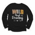 Wild About Reading Book Lover Bookworm Library Day Youth Long Sleeve Tee