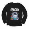 Wild About Reading Book Lover Hippo Youth Long Sleeve Tee