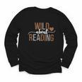 Wild About Reading Books Reader Lover Librarian Bookworm Youth Long Sleeve Tee