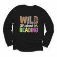 Wild About Reading Library Day Reading Books & Bookworm Youth Long Sleeve Tee