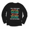 I Will Read Book On Boat Words For Kids Youth Long Sleeve Tee I Will Read Book On Boat Words For Kids Youth Long Sleeve Tee