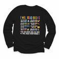 I Will Read Books On A Boat Fun Reading Lover Youth Long Sleeve Tee I Will Read Books On A Boat Fun Reading Lover Youth Long Sleeve Tee