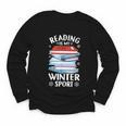 Winter Reading Book Bookworm Winter Youth Long Sleeve Tee