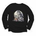 Wolf Reading Book Librarian Library Wolves Youth Long Sleeve Tee
