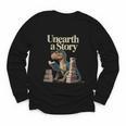 Women's Unearth A Story Dinosaur Reading a Library Book Youth Long Sleeve Tee Women's Unearth A Story Dinosaur Reading a Library Book Youth Long Sleeve Tee