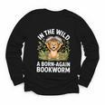 Women's Wild About Reading Book Reader Lion Zoo Animals Kids Youth Long Sleeve Tee Women's Wild About Reading Book Reader Lion Zoo Animals Kids Youth Long Sleeve Tee