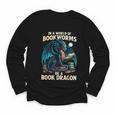 In a World Of Bookworms Be a Book Dragon Reading Youth Long Sleeve Tee