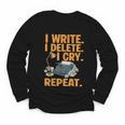 I Write Book Writer Author Book Writing Novelist Youth Long Sleeve Tee