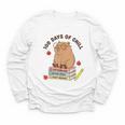 100 Days Of Chill Cute Capybara School Book Lover Youth Long Sleeve Tee