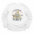 1986 Chapter Forty 40th Birthday Wildflower Book Youth Long Sleeve Tee 1986 Chapter Forty 40th Birthday Wildflower Book Youth Long Sleeve Tee