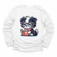 Adorable Book Lover Border Collie With Reading Glasses Cute Raglan Baseball Tee Youth Long Sleeve Tee Adorable Book Lover Border Collie With Reading Glasses Cute Raglan Baseball Tee Youth Long Sleeve Tee