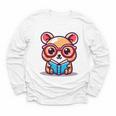 Adorable Book Lover Quokka With Reading Glasses Cute Youth Long Sleeve Tee Adorable Book Lover Quokka With Reading Glasses Cute Youth Long Sleeve Tee