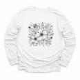 Adult Coloring Book Style Flowers And Ladybug Self Coloring Youth Long Sleeve Tee Adult Coloring Book Style Flowers And Ladybug Self Coloring Youth Long Sleeve Tee
