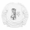 Alice Adventures Wonderland Vintage Book Quote Lewis Carrol Youth Long Sleeve Tee Alice Adventures Wonderland Vintage Book Quote Lewis Carrol Youth Long Sleeve Tee