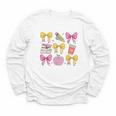 Apple Coquette Bow Books First Day Of School Back To School Youth Long Sleeve Tee Apple Coquette Bow Books First Day Of School Back To School Youth Long Sleeve Tee
