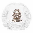 Audio Book Reader Book Lover Raccoon I Read With My Ears Youth Long Sleeve Tee
