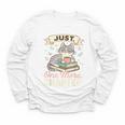 Book Lover Cute Cat Coffee Just 1 More Chapter Cozy Reading Youth Long Sleeve Tee
