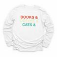 Books Coffee Cats Social Justice Youth Long Sleeve Tee