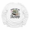 Books Are My Therapy Bookworm Reading Youth Long Sleeve Tee