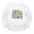 I Like My Books Spicy & My Coffee Icy Lover Bookworm Premium Youth Long Sleeve Tee