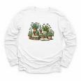 Botanical Garden Plants With Books Youth Long Sleeve Tee