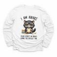 Cat Glasses Coffe Books I Am Awake Please Respect My Privacy Youth Long Sleeve Tee