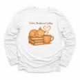 Cats Books And Coffee Heart Cozy Cat Lover Bookworm Readers Youth Long Sleeve Tee Cats Books And Coffee Heart Cozy Cat Lover Bookworm Readers Youth Long Sleeve Tee