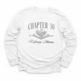 Chapter 30 A Literary Milestone 30th Birthday Book Lover Youth Long Sleeve Tee