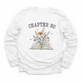 Chapter 80 Book Lovers & Readers 80th Birthday Wildflowers Youth Long Sleeve Tee