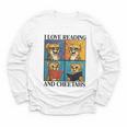 Cheetah Love Reading And Cheetahs Kids Bookworm Youth Long Sleeve Tee