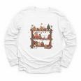 Christmas Cats Bookshelf Gingerbread Youth Long Sleeve Tee