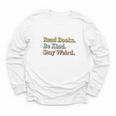 Classic Read Books Be Kind Stay Weird Positive Reader Premium Tri-Blend Youth Long Sleeve Tee Classic Read Books Be Kind Stay Weird Positive Reader Premium Tri-Blend Youth Long Sleeve Tee