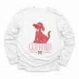 Clifford The Big Red Dog Pink Text With Bow Illustrated Book Youth Long Sleeve Tee Clifford The Big Red Dog Pink Text With Bow Illustrated Book Youth Long Sleeve Tee