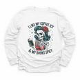 I Like My Coffee ICY & My Books Spicy For Book Lovers Youth Long Sleeve Tee