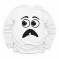 Creepy Face Carrot Halloween Book Character Costume Youth Long Sleeve Tee Creepy Face Carrot Halloween Book Character Costume Youth Long Sleeve Tee