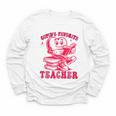 Cupid's Favorite Teacher Valentines Day Heart Book Lover Youth Long Sleeve Tee