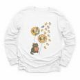 Cute Reading Cat With Kitten Dandelion Flowers Book Lover Youth Long Sleeve Tee Cute Reading Cat With Kitten Dandelion Flowers Book Lover Youth Long Sleeve Tee