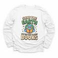 Earth Day Save Earth It´s Only Planet With Books Reader Youth Long Sleeve Tee