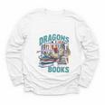 Easily Distracted By Dragons And Books Bookworm Youth Long Sleeve Tee Easily Distracted By Dragons And Books Bookworm Youth Long Sleeve Tee