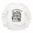 Easily Distracted By Plants Cats & Books Planting Gardening Youth Long Sleeve Tee