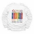 Equality Hurts No One LGBTQ Pride Books And Flowers Youth Long Sleeve Tee