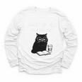 First Of All I’m A Delight Cute Cat Books Coffee Humor Youth Long Sleeve Tee