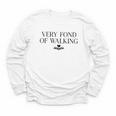 Very Fond Of Walking Book Lover Mom Walking Bookish Youth Long Sleeve Tee