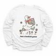 Goose With Books Cute Bookworm Reader Youth Long Sleeve Tee